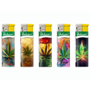 Elektrofeuerzeuge "WEED BUNT", 5-fach sortiert,...