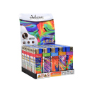 Elektrofeuerzeuge "COLORFUL PAINTING", 5-fach sortiert, 50er Display