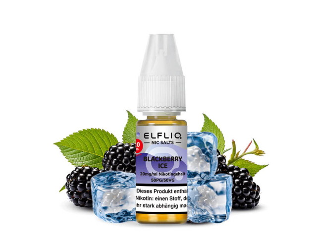 ELFBAR Elfliq - Blackberry Ice (Brombeer, Eis)- Liquid - 20 mg/ml - 10 ml