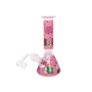 Bong-Grinder-Aschenbecher-Set "Baked Bunny" Bong + Rolltablett + Grinder + Glasgefäß + Aschenbecher aus Glas + Bürste + Löffel