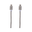 Tekmee Ladekabel, 1m; Type-C auf Type-C, 40W, mit Strasssteinen