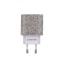 Tekmee Ladekabel, 1m; Type-C auf Type-C, 40W + 20W Netzstecker mit Strasssteinen