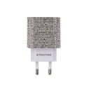 Tekmee Ladekabel, 1m; Type-C auf Lighting, 18W Kabel + 20W Netzstecker mit Strasssteinen