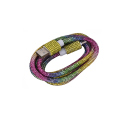 Tekmee Ladekabel, 1m; USB auf Type-C, 10W, mit Strasssteinen Regenbogen