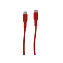 Tekmee Ladekabel-Set, 1m; Type-C auf Type-C, 40W, rot und weiß