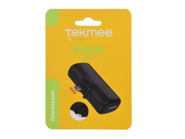 Tekmee Powerbank, 5000mAh, Type-C