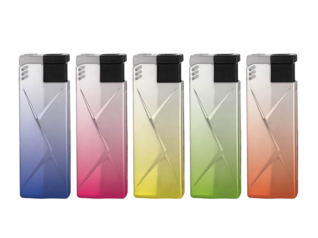 Sturmfeuerzeuge "Silver gradient" Stylein Metallhülle, 25er Display