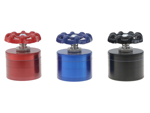 Grinder "Stopcock", 4-tlg.,3-fach sortiert; Ø 47 mm; einzeln