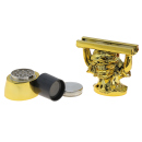 Grinder "Jamaica", 4-tlg, gold o. anthrazit, 2-fach sortiert; Ø 38 mm; Höhe 12 cm; einzeln