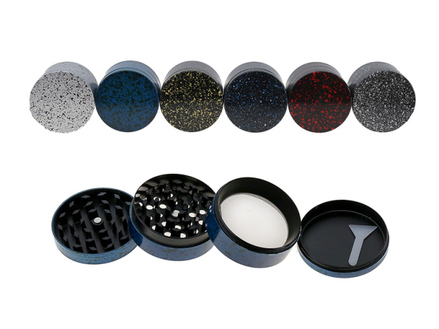 Grinder "Marmor", 4-tlg, 6-fach sort.; Ø 49 mm; Höhe 37 mm; einzeln