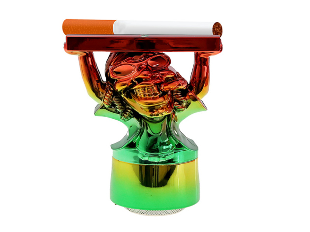 Grinder "Jamaica", 4-tlg, rainbow; Ø 38 mm; Höhe 12 cm; einzeln