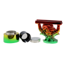 Grinder "Jamaica", 4-tlg, rainbow; Ø 38 mm; Höhe 12 cm; einzeln