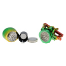 Grinder "Jamaica", 4-tlg, rainbow; Ø 38 mm; Höhe 12 cm; einzeln