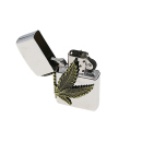 Handpfeifen-Set "Hanfblatt" mit Grinder, Pfeife, Siebe, Drehunterlage in einem Etui