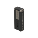 Zigarrenfeuerzeug "Winjet" schwarz crackle/anthrazit, 3xJet-Flame, Bohrer und Dorn