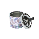 Drehaschenbecher "Blätter" Ø 9,5 cm, H: 8 cm