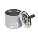 Drehaschenbecher "Home" Ø 9,5 cm, H: 8 cm