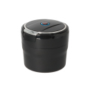 Autoaschenbecher "Patrick" schwarz mit LED, Ø 5,5/6,2 cm, H: 7,5 cm