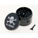 Grinder "St. Pauli" Metal, 4-tlg.; Ø 5,7 cm; black- Exklusiv