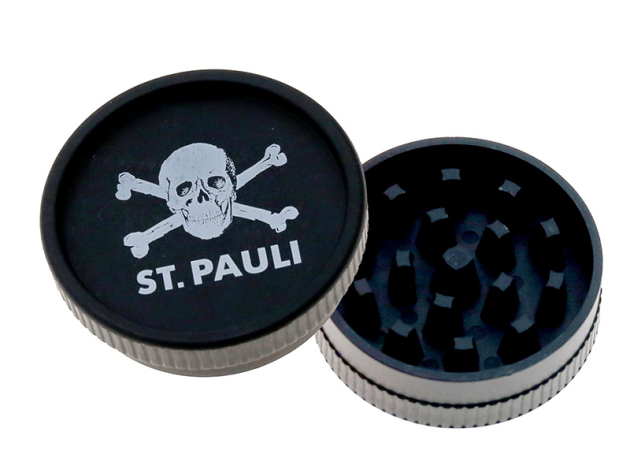 Grinder "St. Pauli" Hempf, Kunststoff, 2-tlg.; Ø 5,5 cm; black- Exklusiv