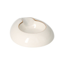 Zigarrenaschenbecher "Weiß" Keramik, 1 Ablage, 12x9x2,5cm