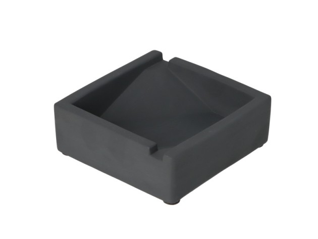 Aschenbecher "Zement" quadratisch anthrazit, LxBxH 12x12x4cm
