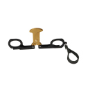 Zigarrenschere-Schlüsselanhänger, Metall schwarz