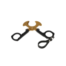 Zigarrenschere-Schlüsselanhänger, Metall schwarz