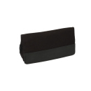 Pfeifentasche Leinen 2er, schwarz mit Kautschuk