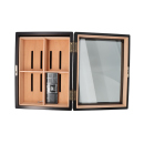 Gastrohumidor, schwarz matt, ca.39x30x30cm, abschließbar