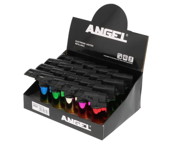 Sturmfeuerzeug "Rainbow" mit Jet-Flamme, 5-fach sortiert, 20er Display