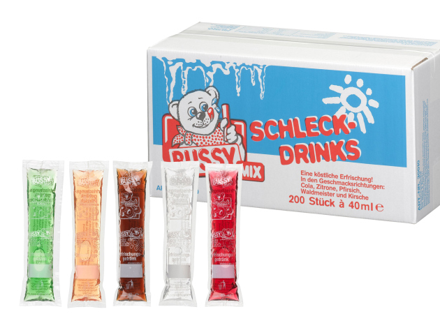 BUSSY Mix Wassereis gemischt;  á 40ml Karton - 200er Pack