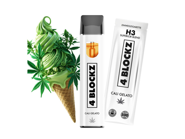 4 Blockz H3 Superior - Cali Gelato (Beere, Zitrus) - E-Shisha - 1 ml - H3 95 %