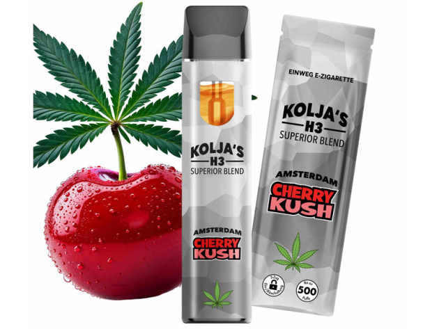 Koljas  H3 Superior - Cherry Kush (Kirsche) - E-Shisha - 1 ml - H3 97 %