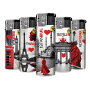 Elektrofeuerzeuge "MY CITY", 5-fach sortiert;...