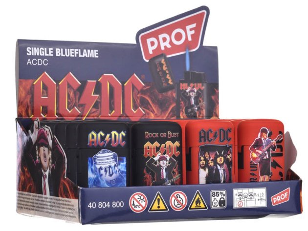 Sturmfeuerzeug "AC/DC" Jet-Flame, 20er Display