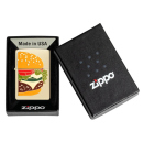 Zippo Feuerzeug - erhabene Emblem Foodie Burger