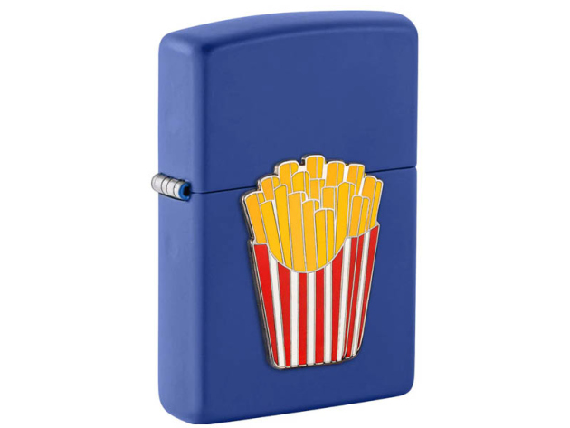 Zippo Feuerzeug - erhabene Emblem Foodie Pommes