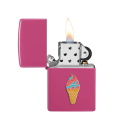 Zippo Feuerzeug - erhabene Emblem Foodie Eiscreme
