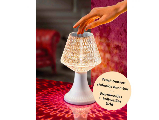 LED Tischleuchte "Kristall", 19 cm; UVP: 19,99 Euro