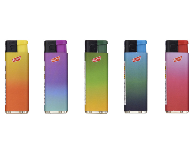 Elektrofeuerzeuge "Gradient"; 5-fach sortiert;  50er Display