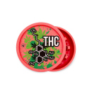 Grinder "THC Molecule" 4-fach sortiert; 2-tlg.; Ø 55 mm, einzeln