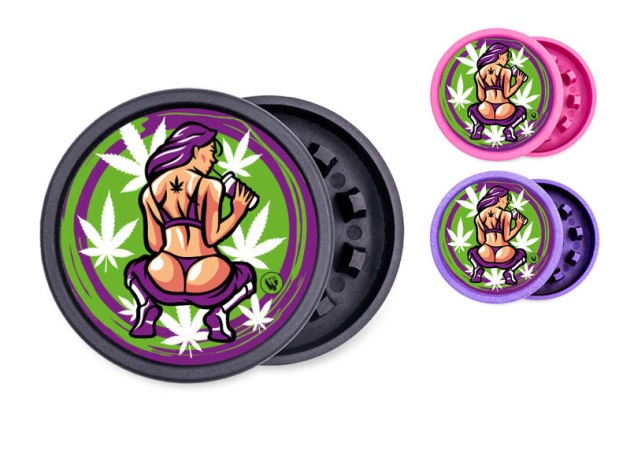 Grinder "420 Girl" 4-fach sortiert; 2-tlg.; Ø 55 mm, einzeln
