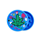 Grinder "Happy Leaf" 4-fach sortiert; 2-tlg.; Ø 55 mm, einzeln