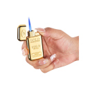 Sturmfeuerzeuge "Goldbar" Jet-Flame Metall, 12er Display