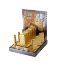 Sturmfeuerzeuge "Goldbar" Jet-Flame Metall, 12er Display