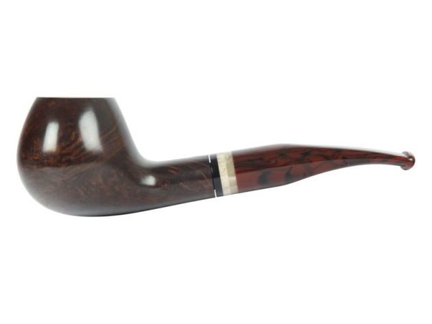 Pfeife "Don Gustavo" leicht gebogen dunkelbraun