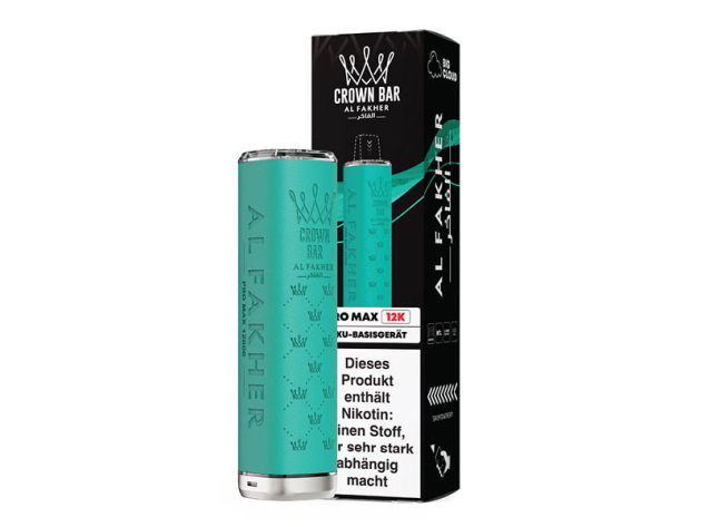 Al Fakher 12K PRO MAX Akku - Teal (Türkis) - 900 mAh