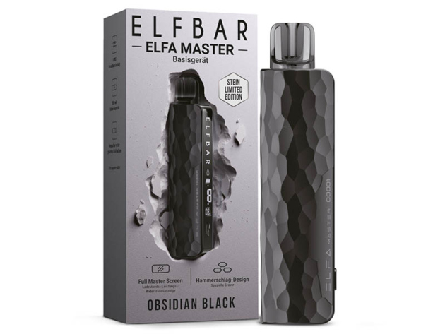 ELFBAR ELFA Master Basisgerät - Limited NEW - obsidian black (schwarz)