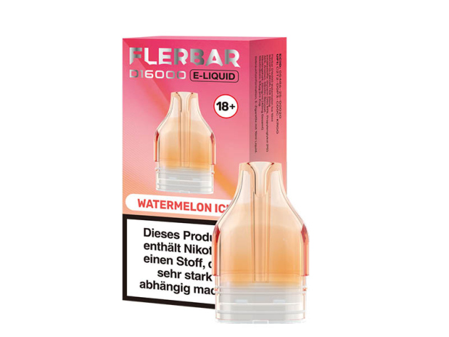 Flerbar D16000 - Pod 10ml - Watermelon Ice (Wassermelone, Ice)